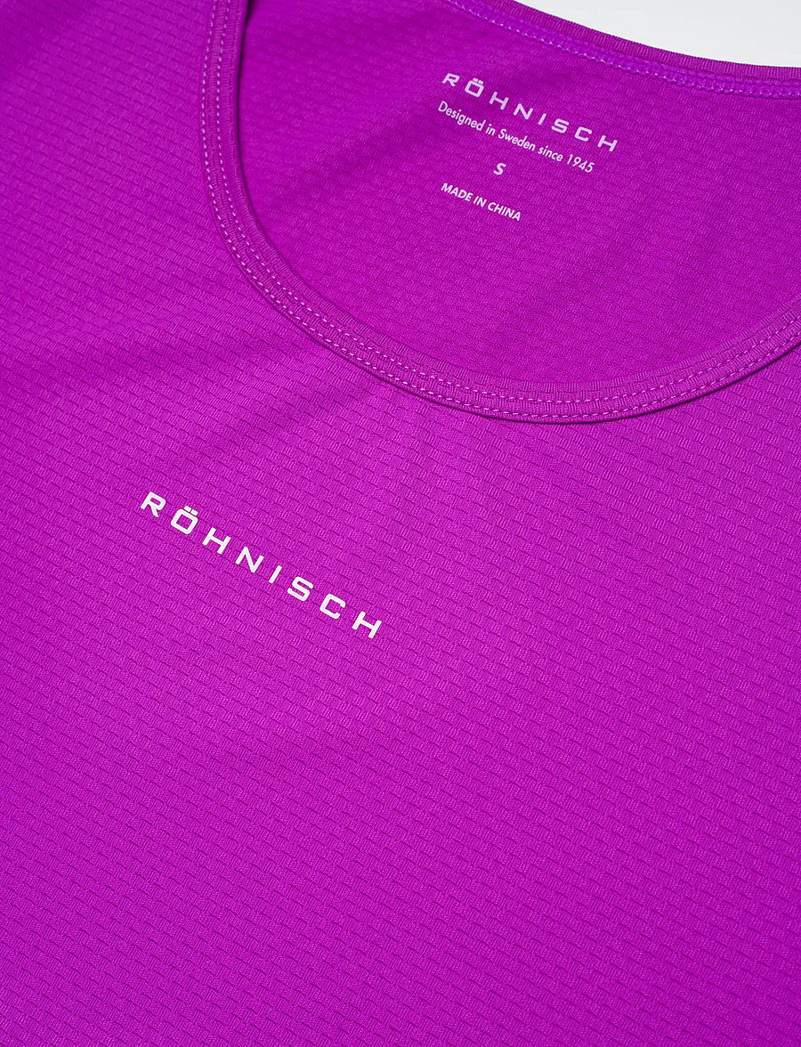 Röhnisch - Jacquard SS Top - t-särgid - purple cactus flower - 2