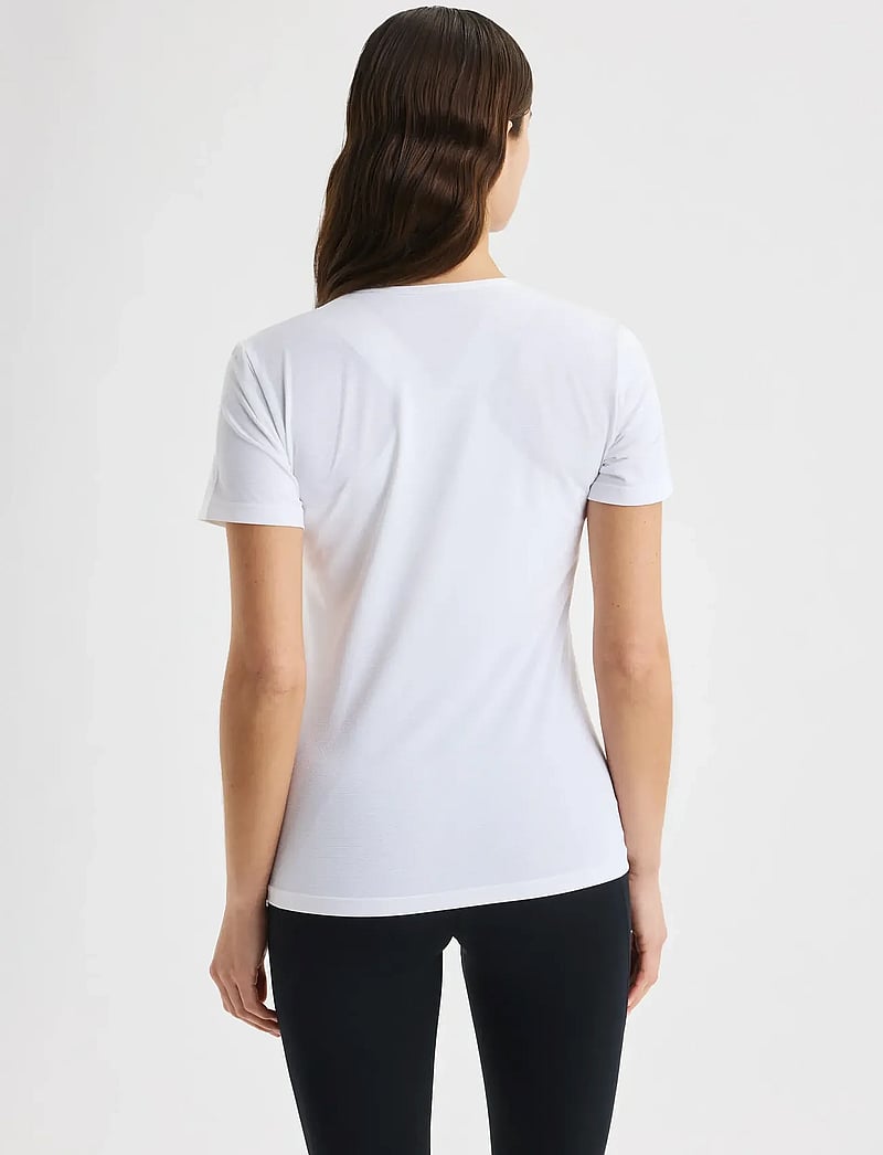 Röhnisch - Jacquard SS Top - t-shirts - white - 2