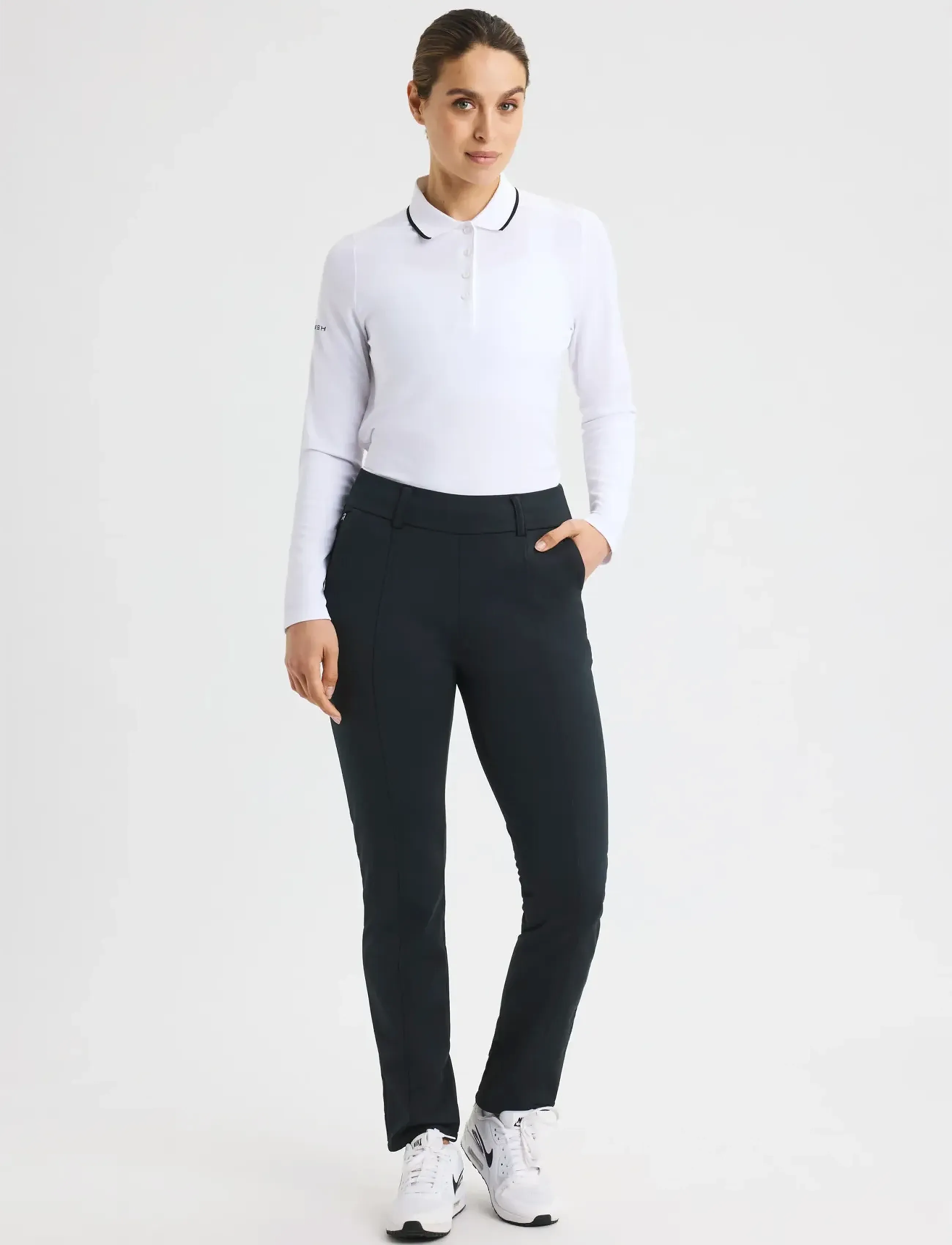 Röhnisch - Thermal stretch pull on pants - golfbyxor - black - 3