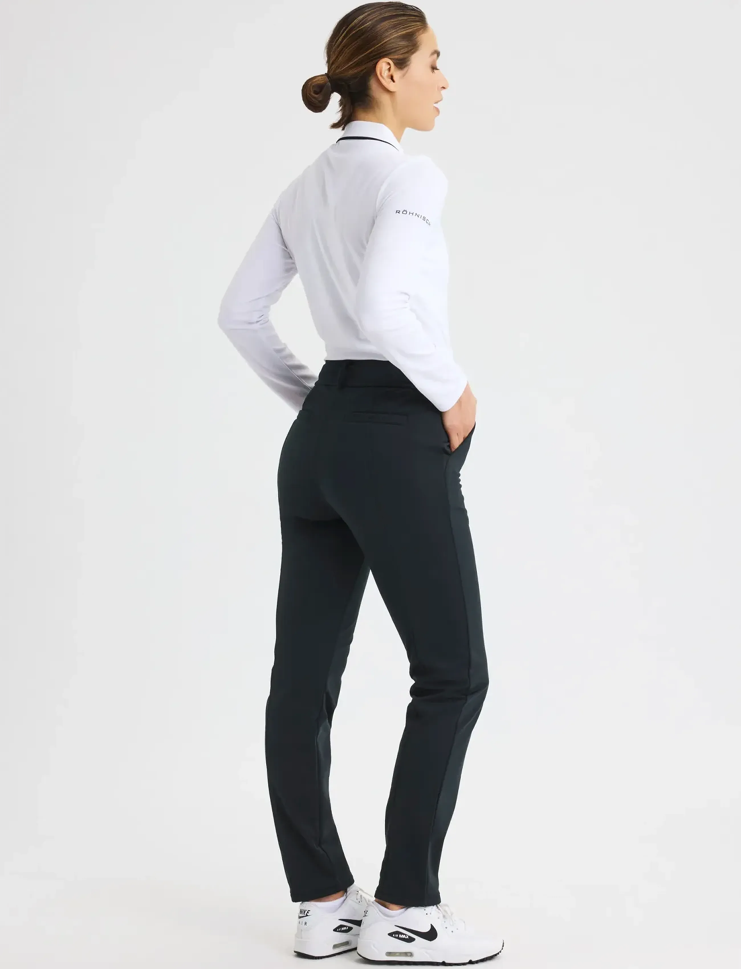 Röhnisch - Thermal stretch pull on pants - golfbyxor - black - 5