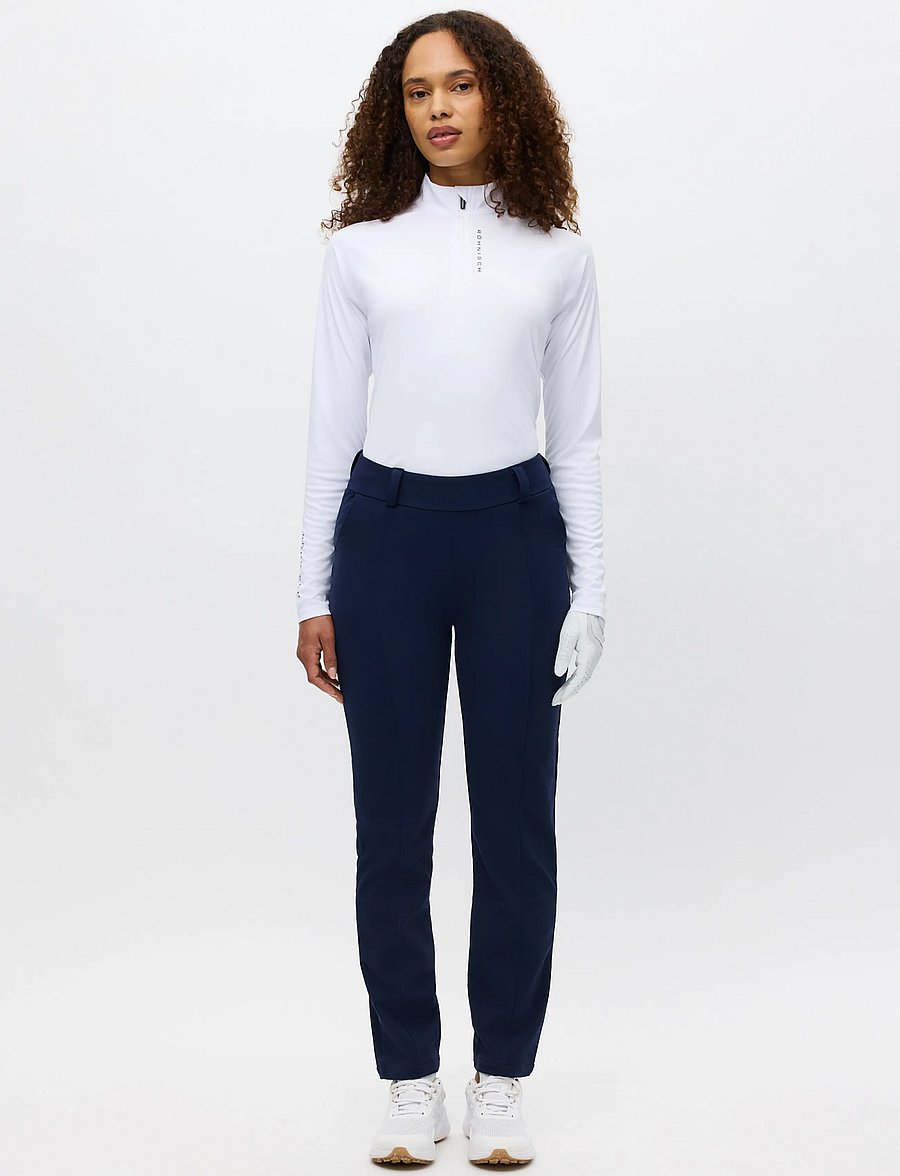 Röhnisch - Thermal stretch pull on pants - golfhosen - navy - 0