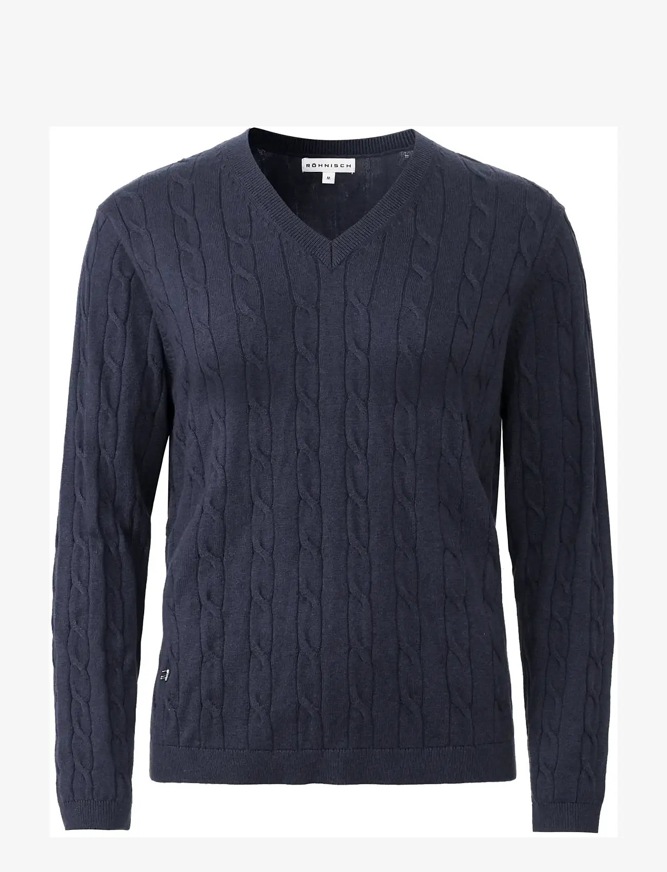 Röhnisch - Knitted wool mix sweater - langarmshirts - navy - 1