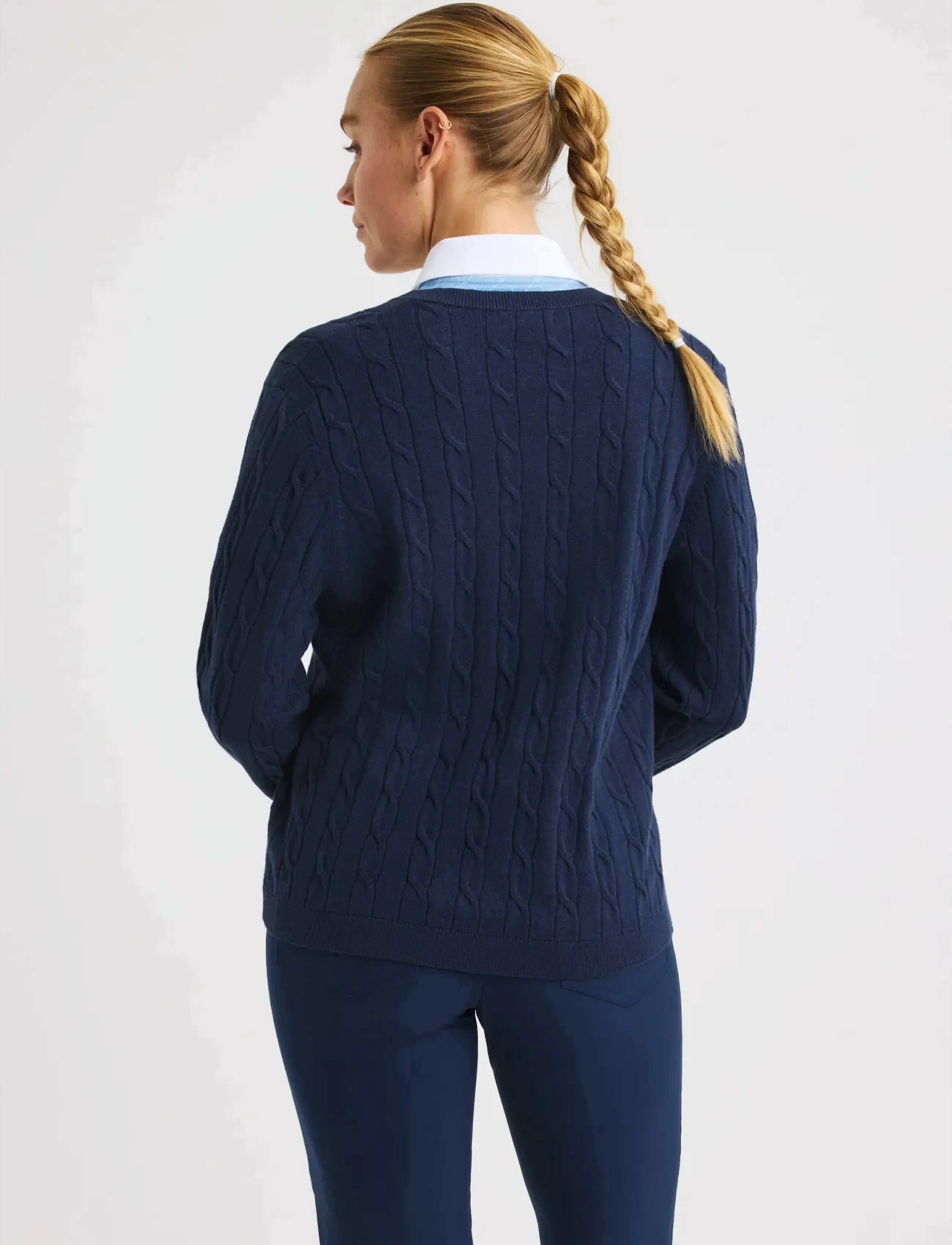Röhnisch - Knitted wool mix sweater - strik - navy - 2