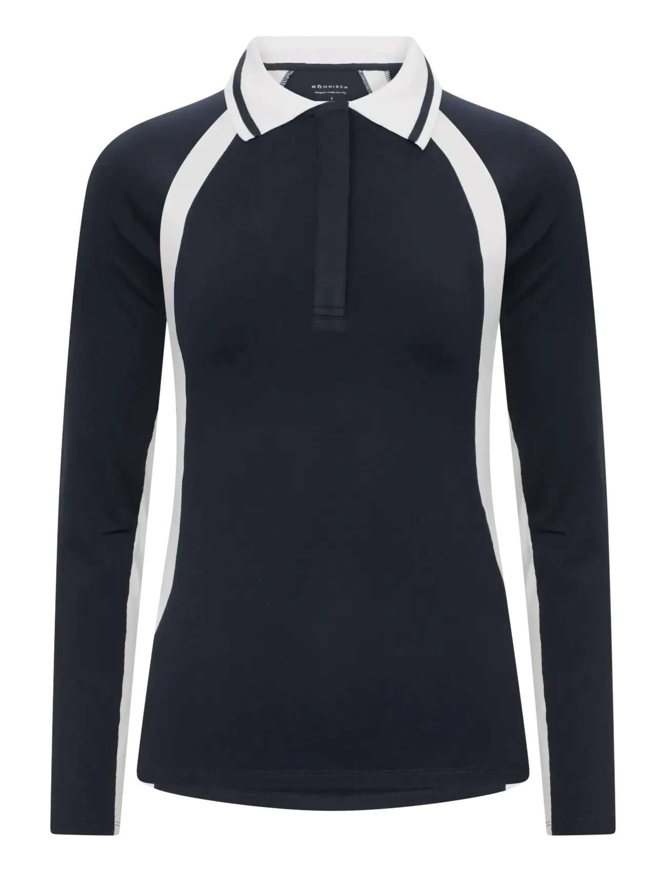 Röhnisch Pitch Thermal Poloshirt, XS, Sports Oberteile & T-shirts, Weiß - Sport Long Sleeve Oberteile, Frauen