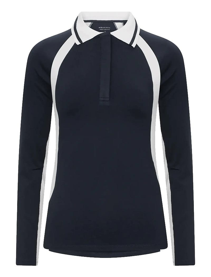 Röhnisch - Pitch thermal poloshirt - poloshirts - navy - 0