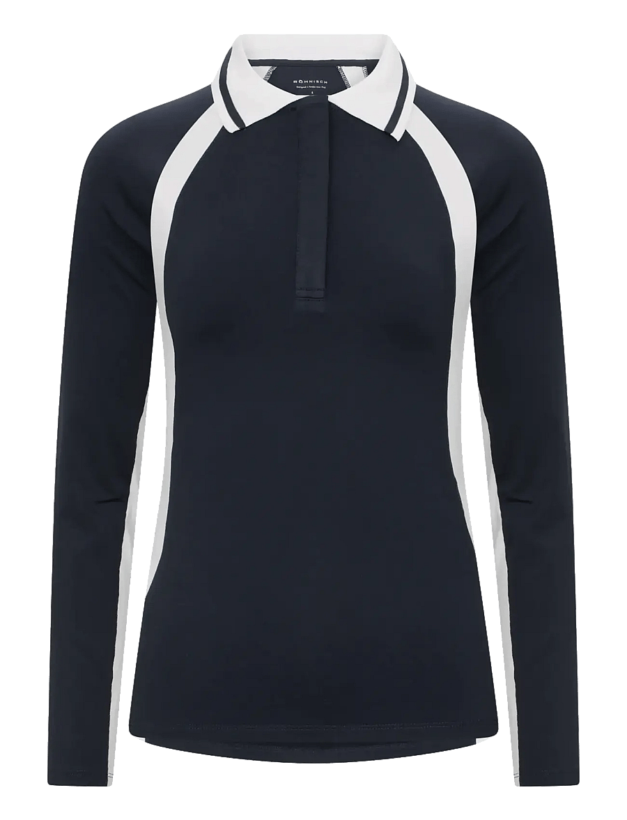 Röhnisch - Pitch thermal poloshirt - poloshirts - navy - 0