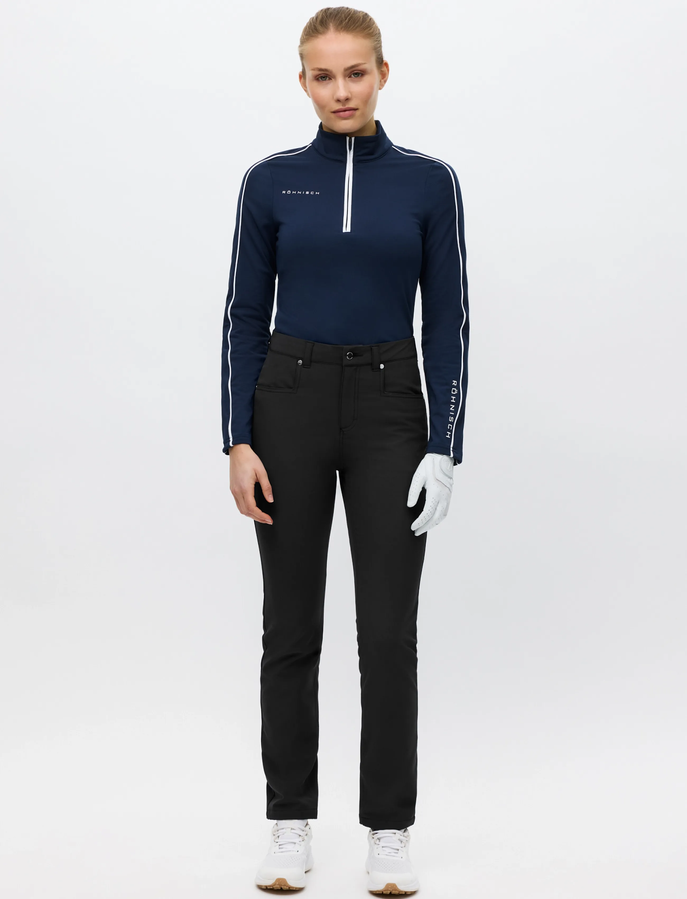 Röhnisch Chie Brushed Pant 32, 34, Sport Pants, Schwarz - Golf Frauen