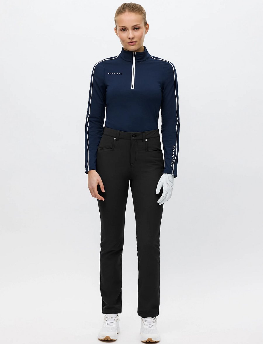 Röhnisch - Chie Brushed Pant 32 - black - 0