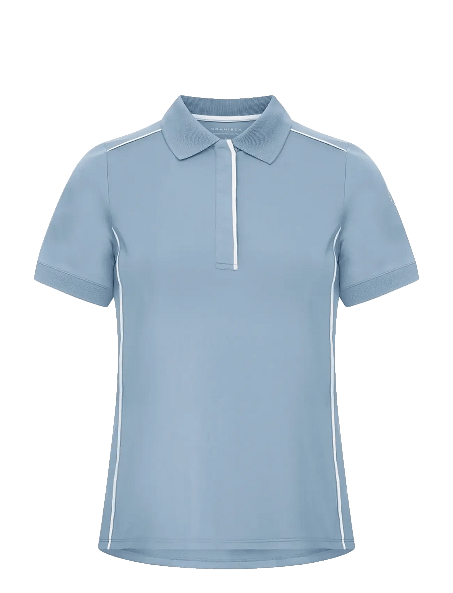 Röhnisch - Direction short sleeve Poloshirt - tops & t-shirts - dove blue - 1