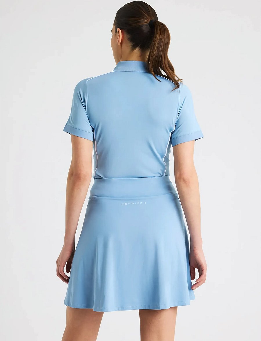 Röhnisch - Direction short sleeve Poloshirt - tops & t-shirts - dove blue - 3