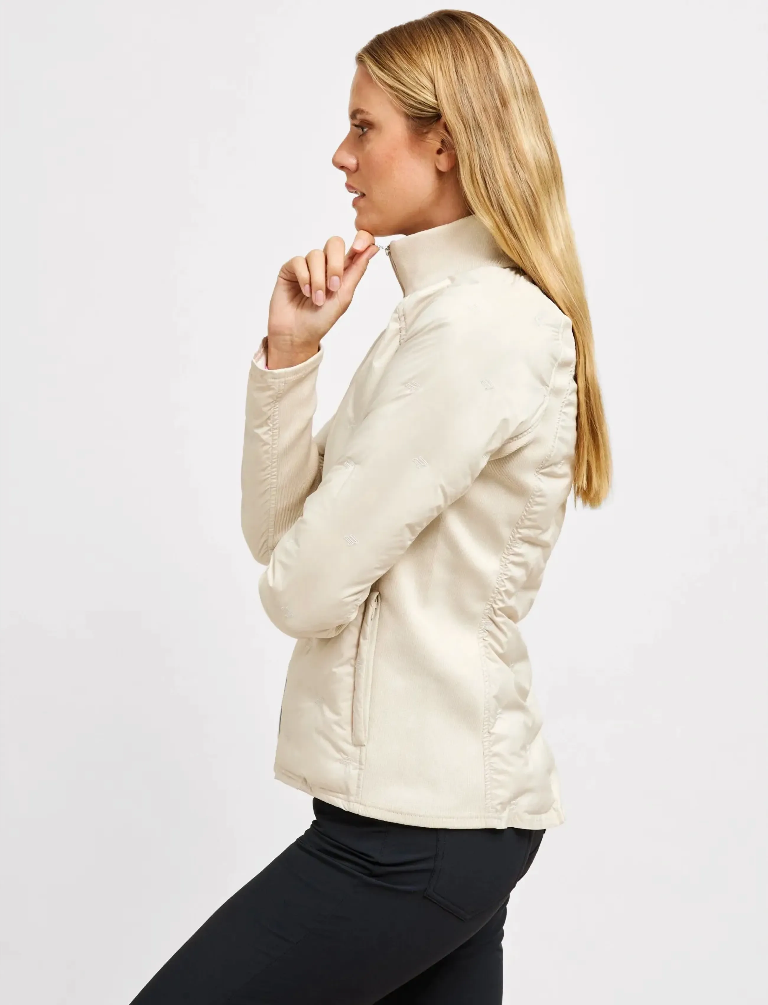 Röhnisch Padded Windbreaker Jacket, XS, Sport Jackets, Beige - Golf Frauen