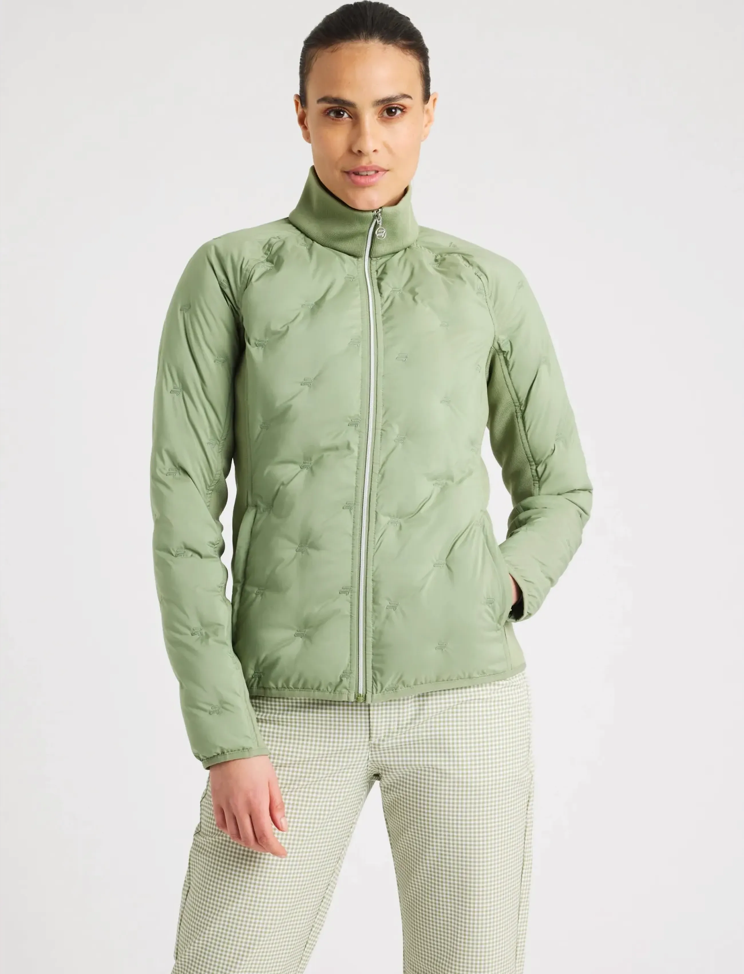 Röhnisch Padded Windbreaker Jacket, S, Sport Jackets, Khakigrün - Golf Frauen
