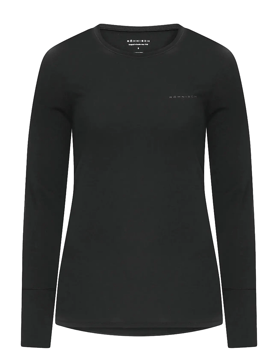 Röhnisch - Clara Long Sleeve - långärmade tröjor - black - 0