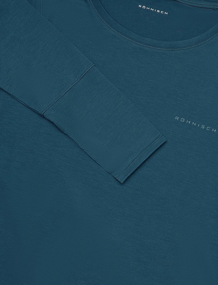 Röhnisch - Clara Long Sleeve - langærmede t-shirts - legion blue - 2