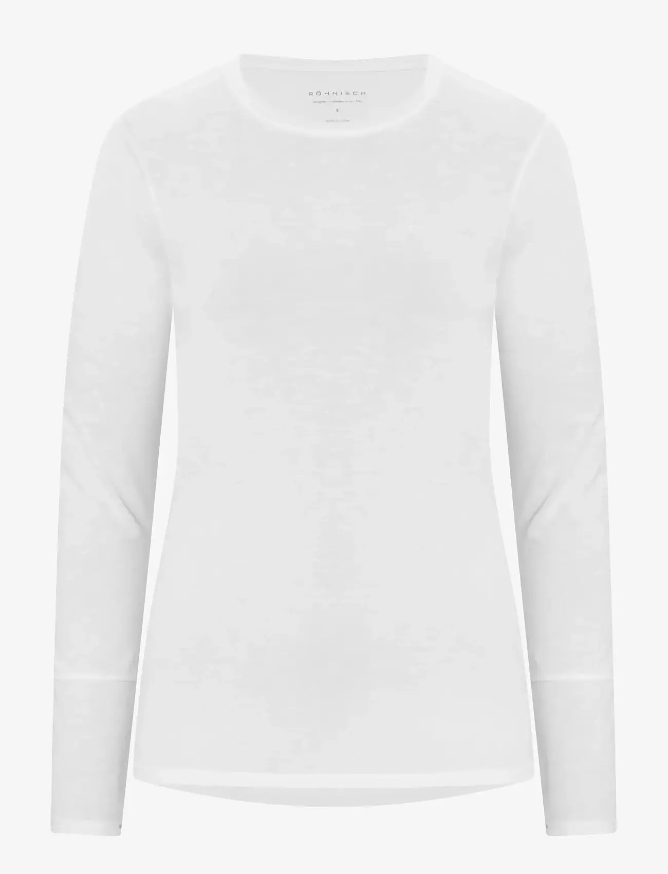 Röhnisch - Clara Long Sleeve - långärmade tröjor - white - 1