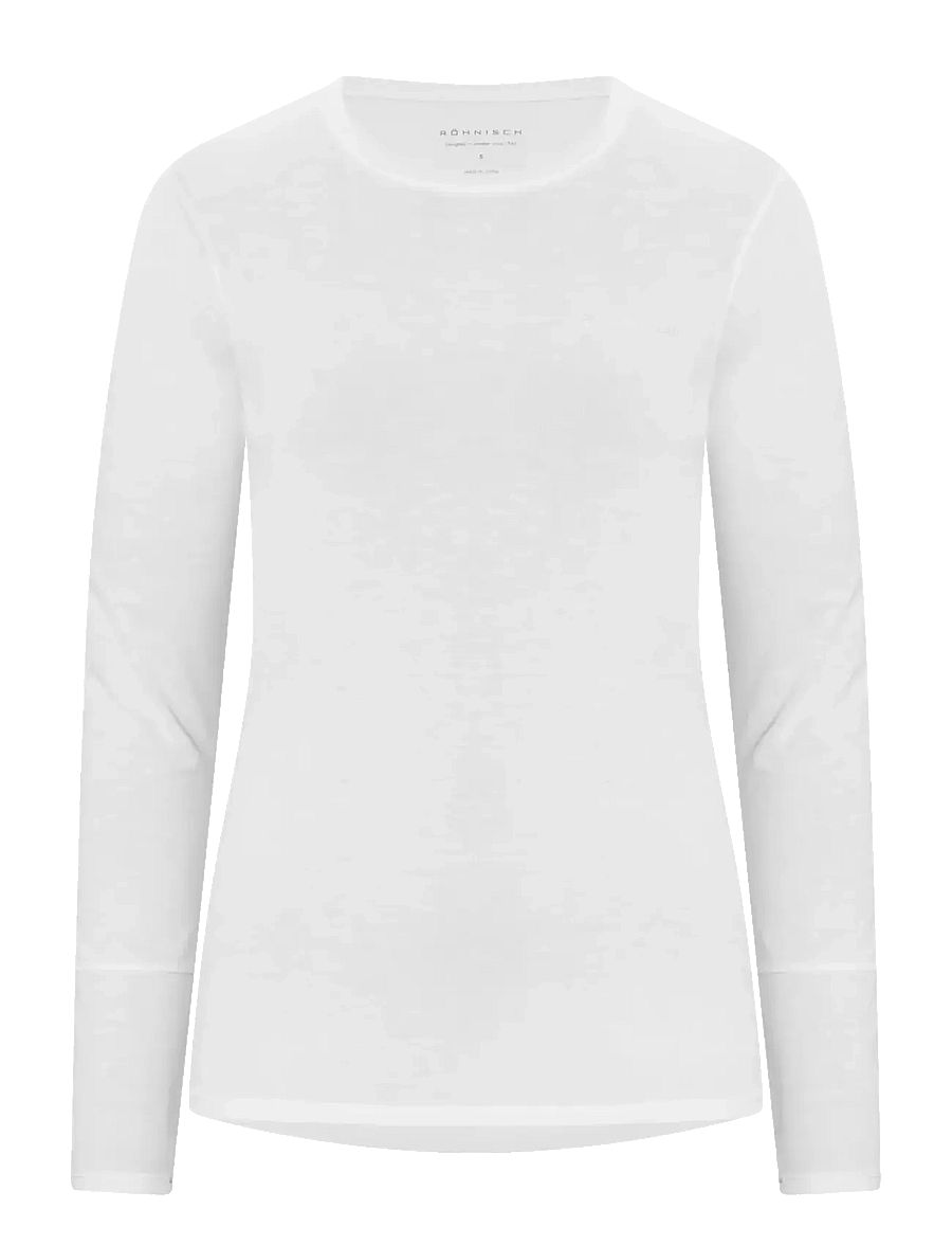 Röhnisch - Clara Long Sleeve - långärmade tröjor - white - 1