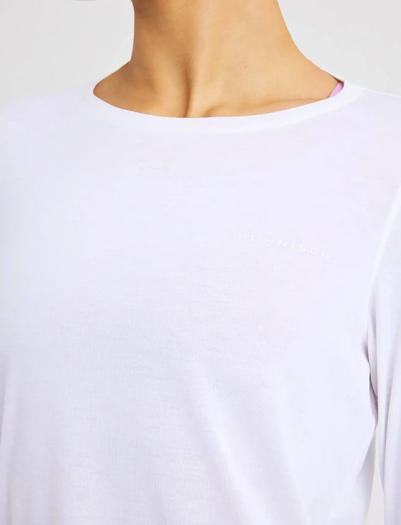 Röhnisch - Clara Long Sleeve - långärmade tröjor - white - 4