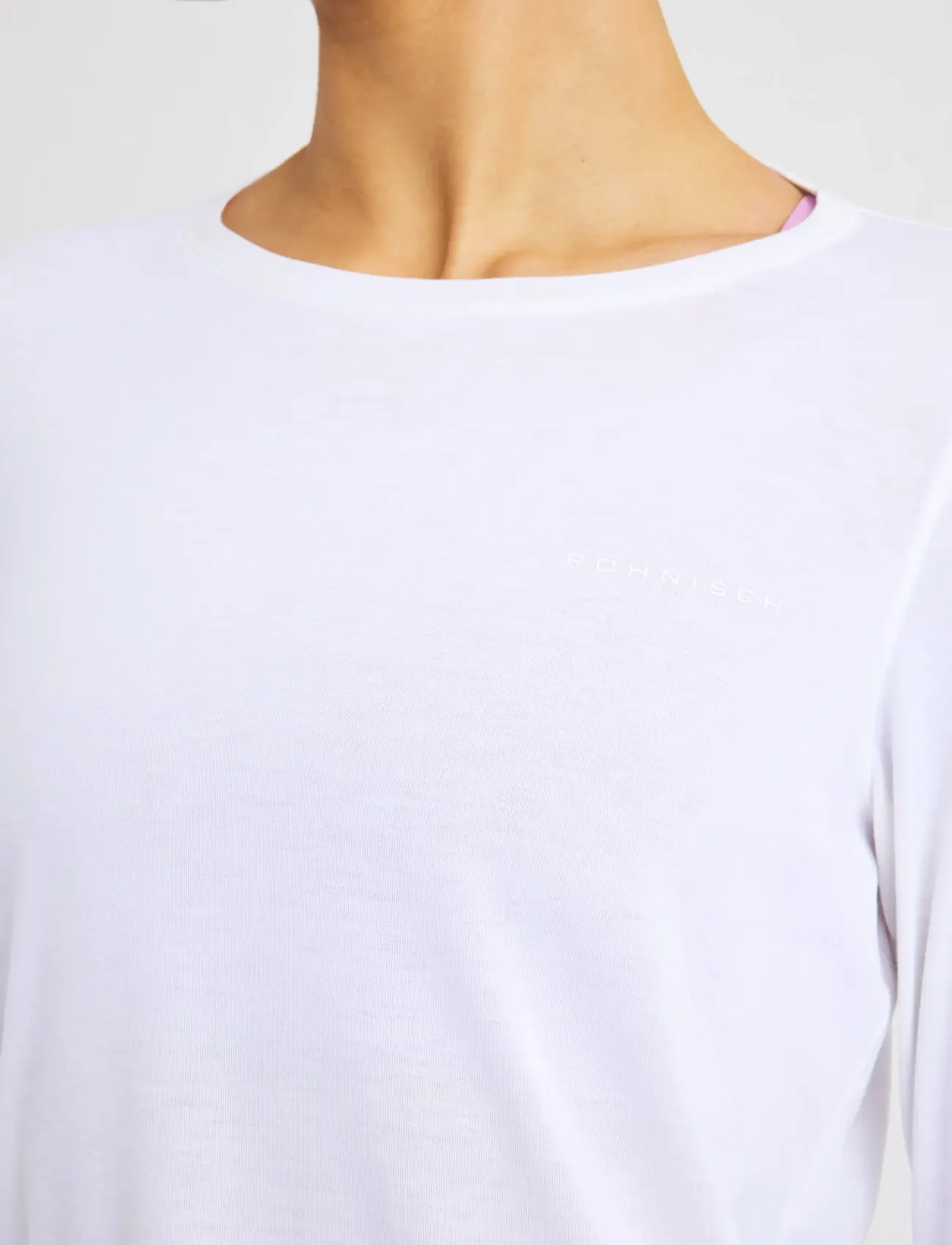 Röhnisch - Clara Long Sleeve - långärmade tröjor - white - 4