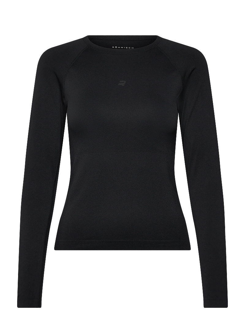 Röhnisch - Seamless Flex Long Sleeve - longsleeved tops - black - 0