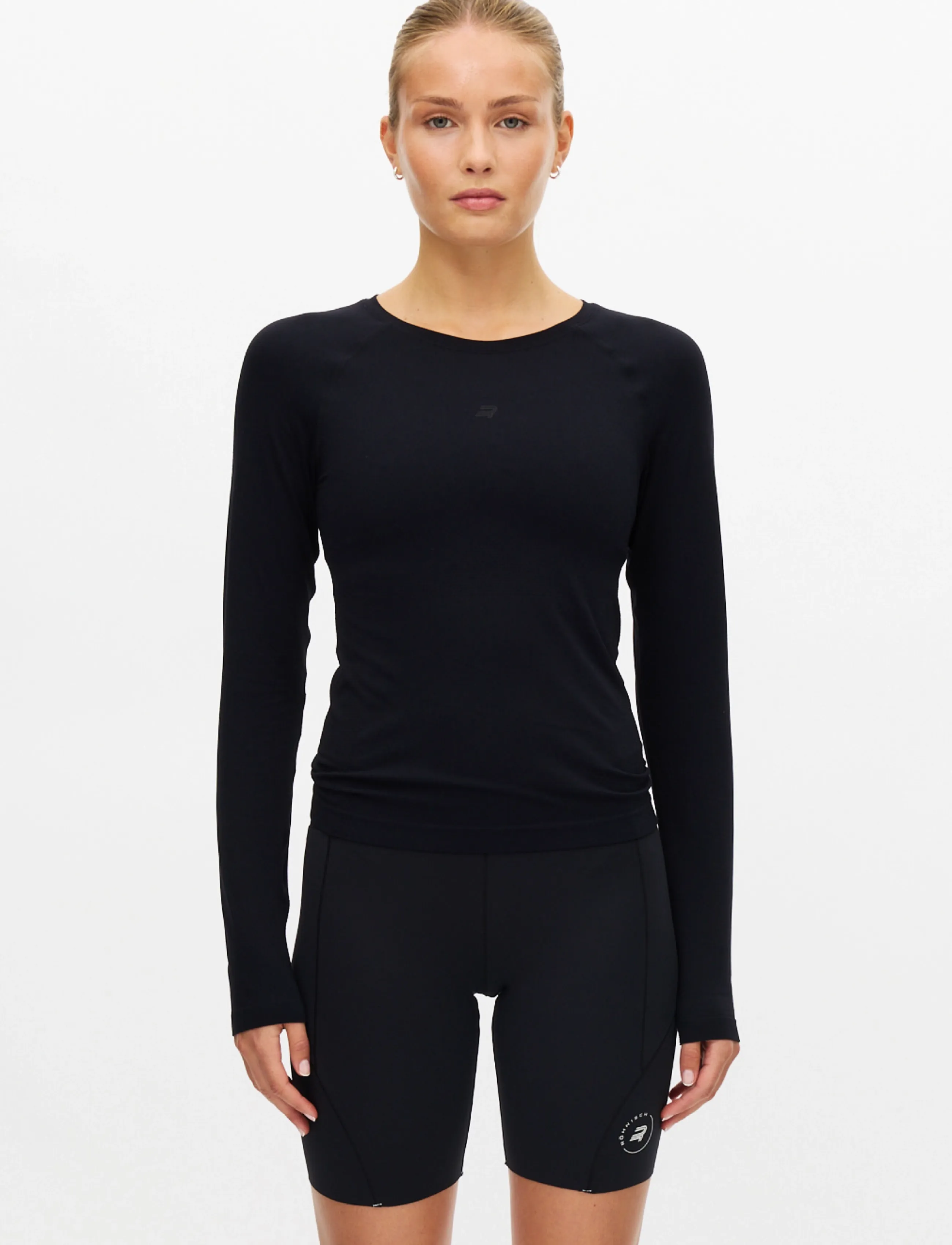 Röhnisch Seamless Flex Long Sleeve - Langærmede toppe - BLACK / black