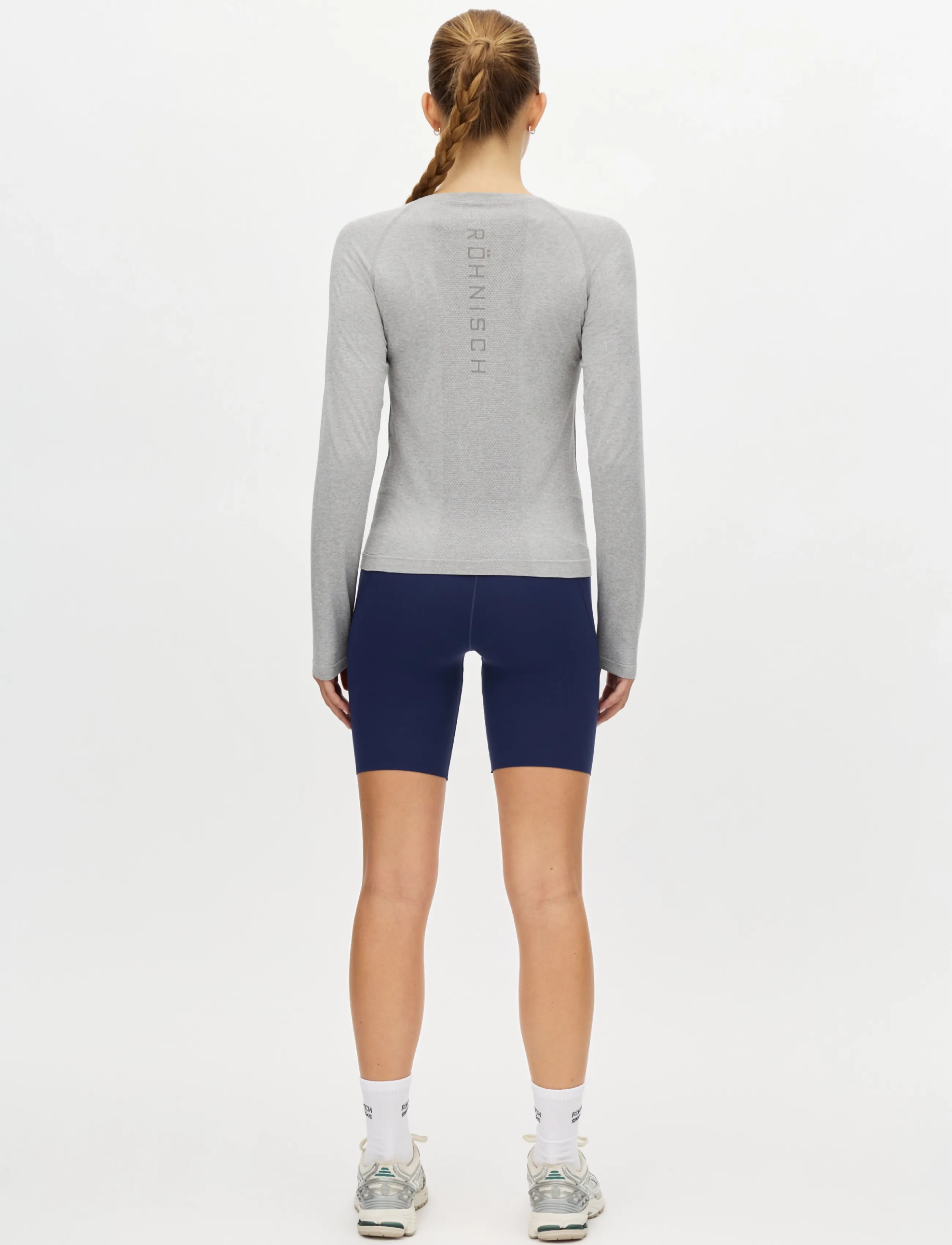 Röhnisch - Seamless Flex Long Sleeve - langærmede t-shirts - grey melange - 2