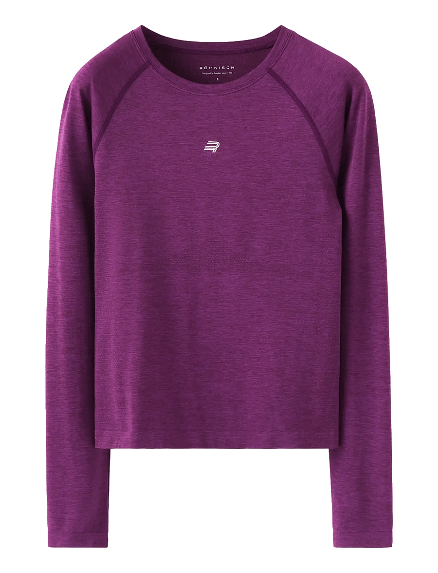 Röhnisch - Seamless Flex Long Sleeve - langærmede t-shirts - winetasting - 1