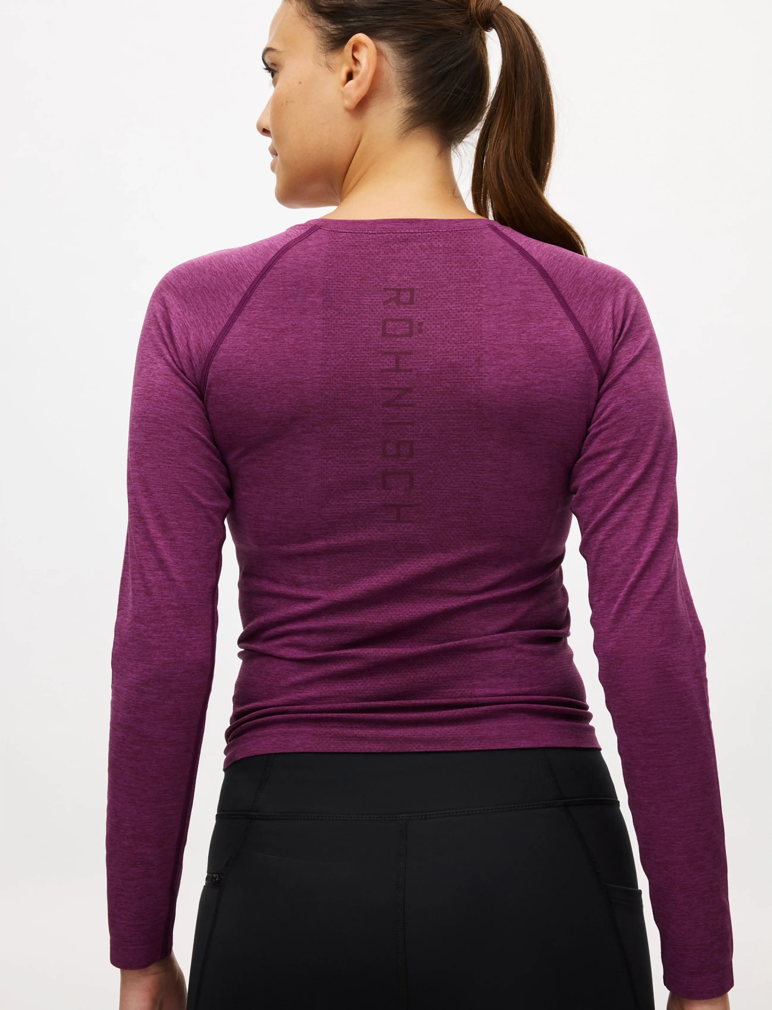 Röhnisch - Seamless Flex Long Sleeve - langærmede t-shirts - winetasting - 2