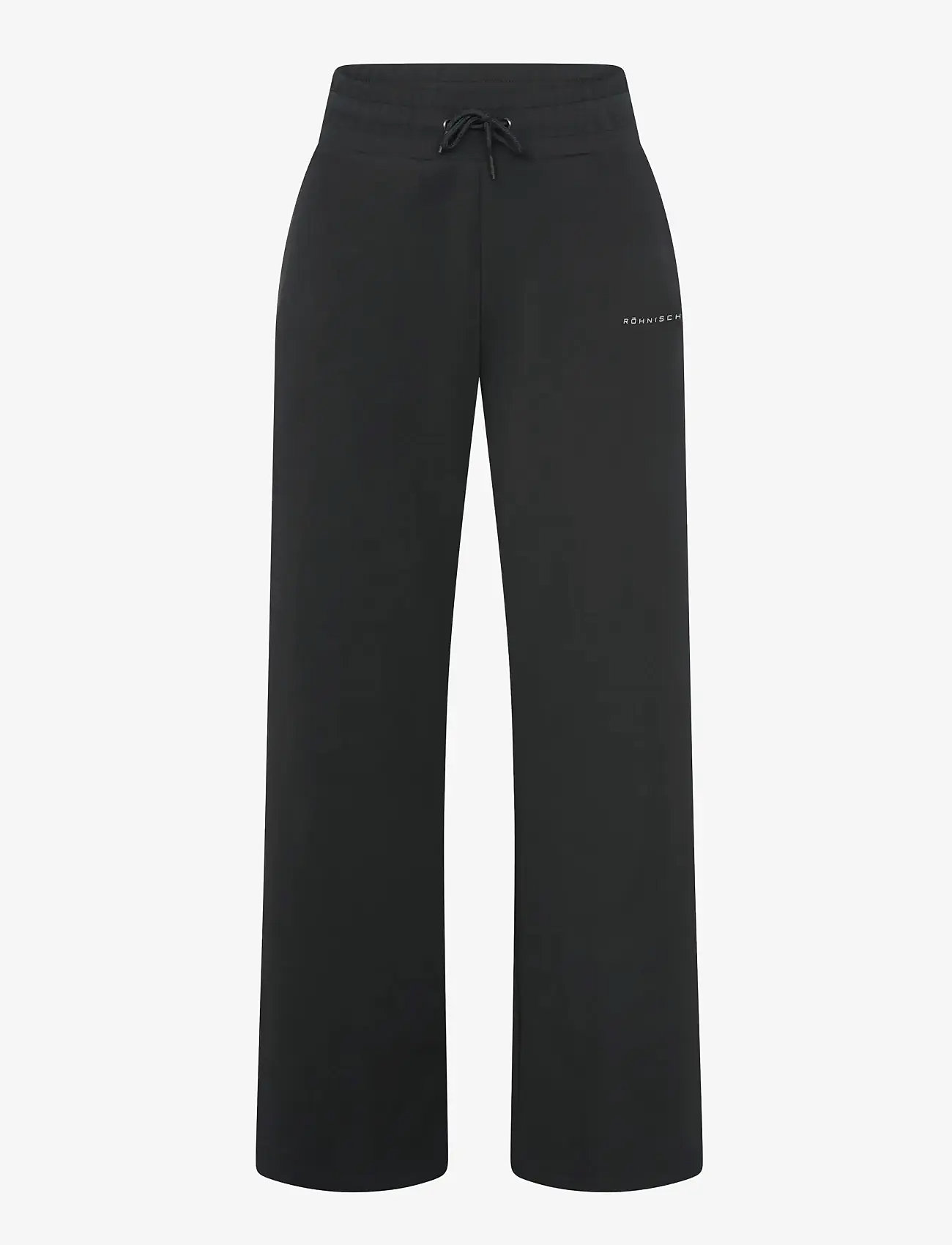 Röhnisch - Scuba Wide Track Pants - casual byxor - black - 0