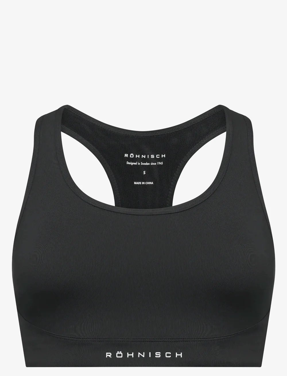 Röhnisch - Flattering Mesh Sportsbra - høj støtte - black - 1