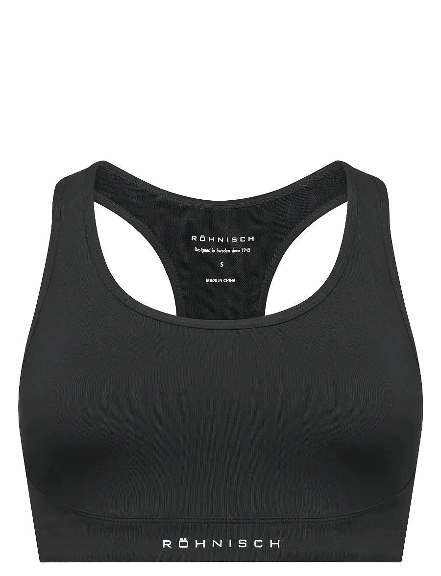 Röhnisch - Flattering Mesh Sportsbra - sport brjóstahaldarar: mikill stuðningur - black - 1