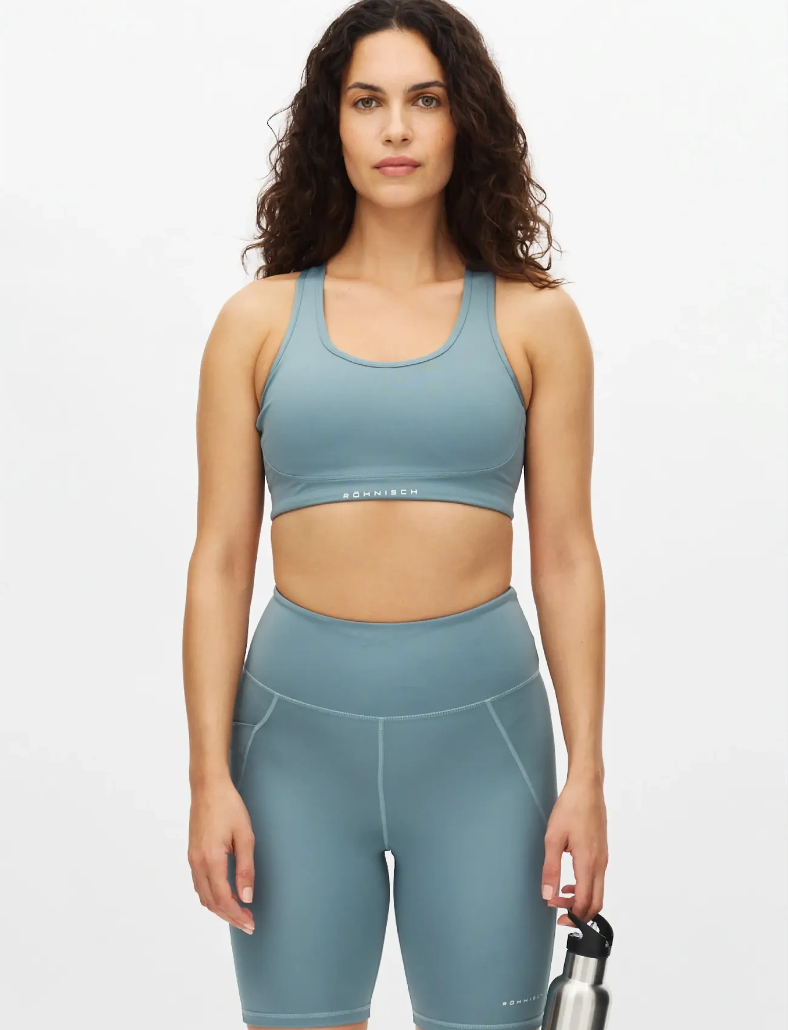 Röhnisch Flattering Mesh Sportsbra, 3XL, Blue, Sport Clothing > Sport Bras - All, Dame
