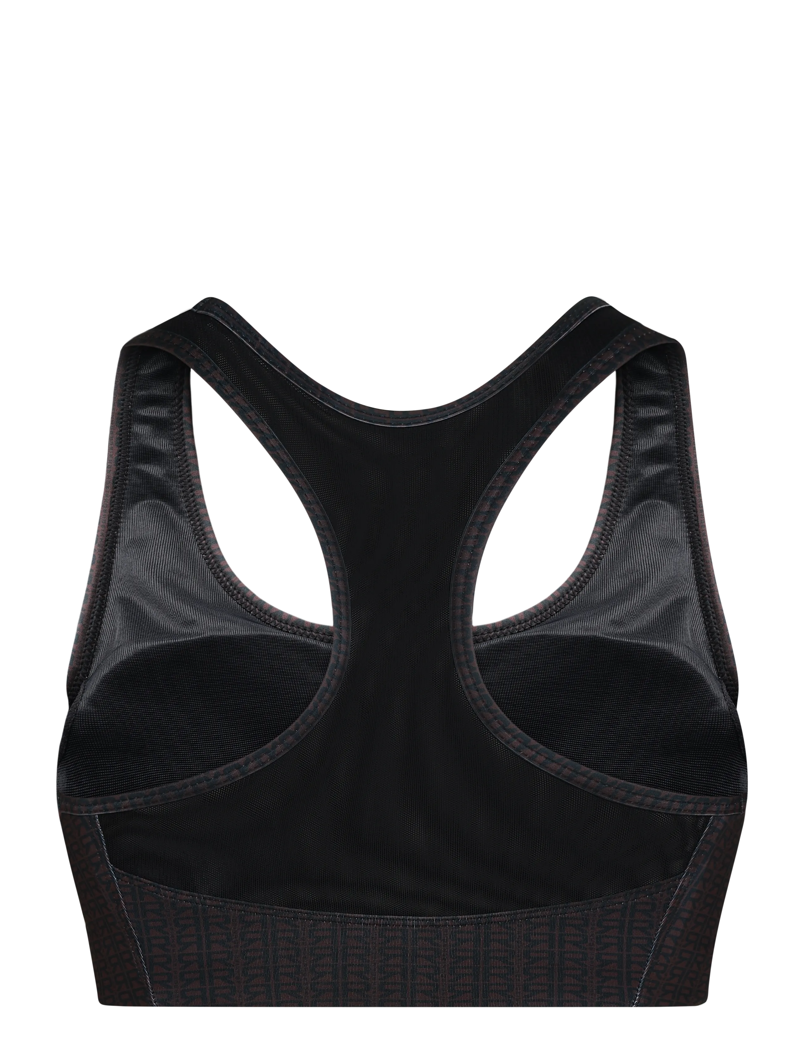 Röhnisch - Flattering Mesh Sportsbra - starker halt - typographic brown - 1