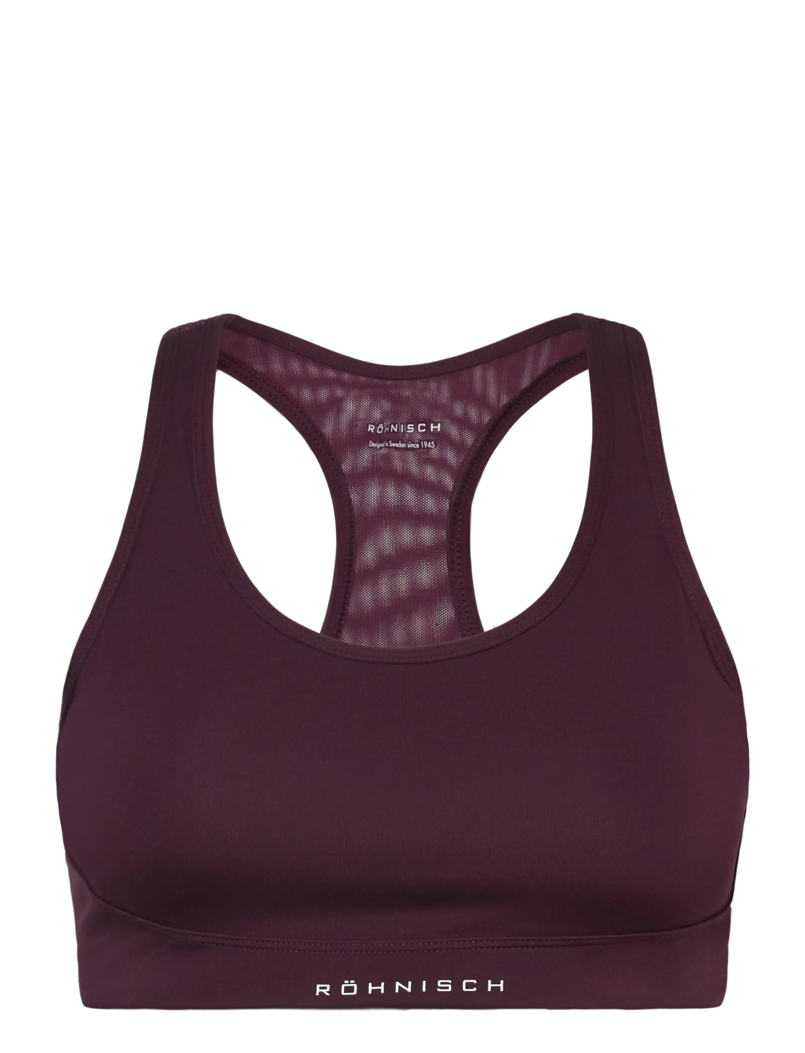 Röhnisch Flattering Mesh Sportsbra - Tøj - WINETASTING / burgundy
