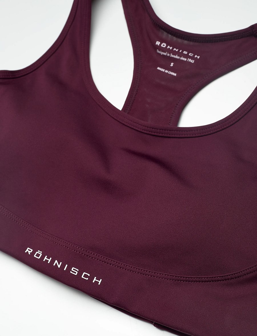 Röhnisch - Flattering Mesh Sportsbra - høj støtte - winetasting - 2