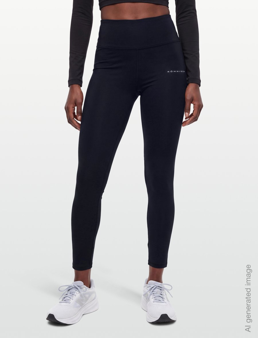 Röhnisch - Shape Sleek HW Tights - treeningretuusid - black - 3