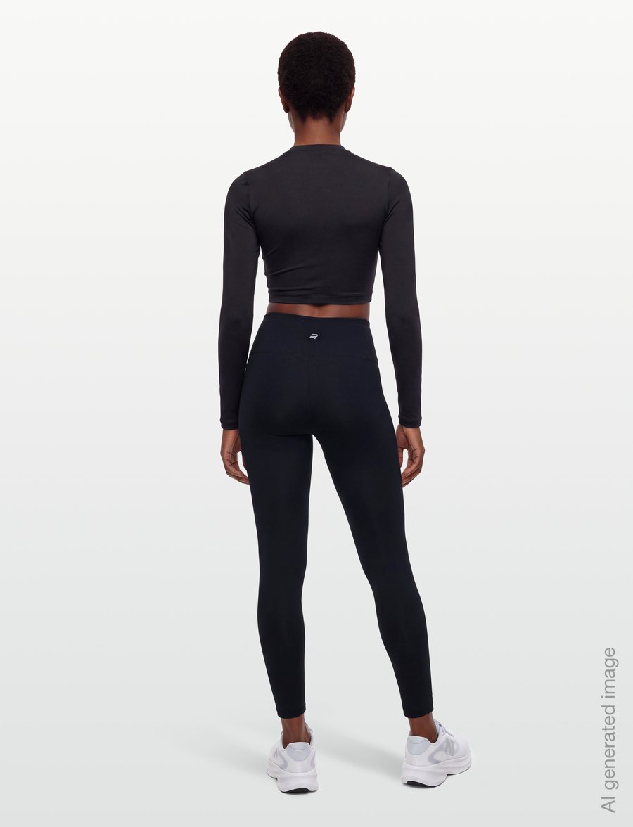Röhnisch - Shape Sleek HW Tights - treeningretuusid - black - 4