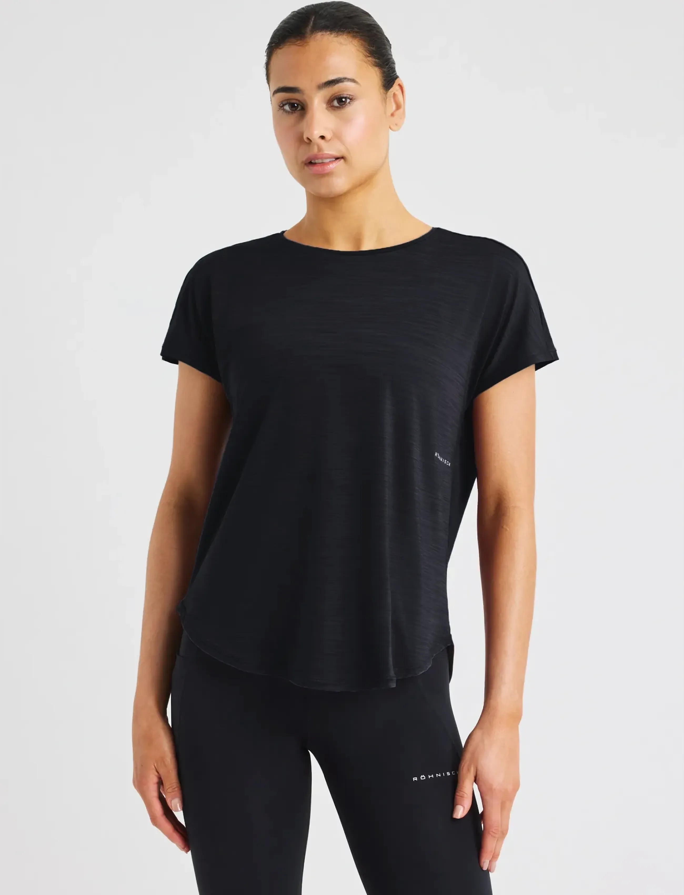 Röhnisch Motion Tee - T-skjorter - BLACK / black