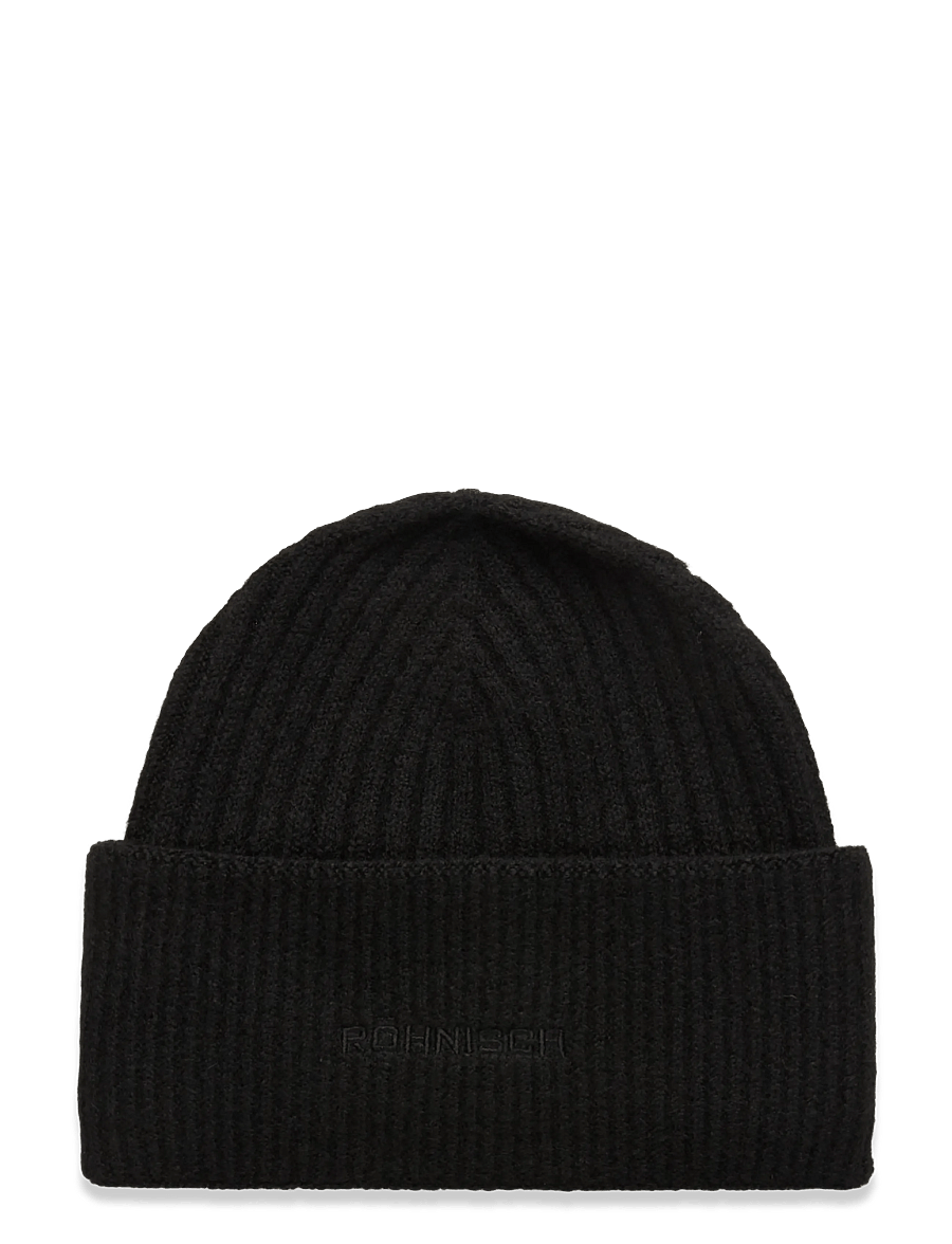 Röhnisch - Rib Beanie - mössor - black - 1