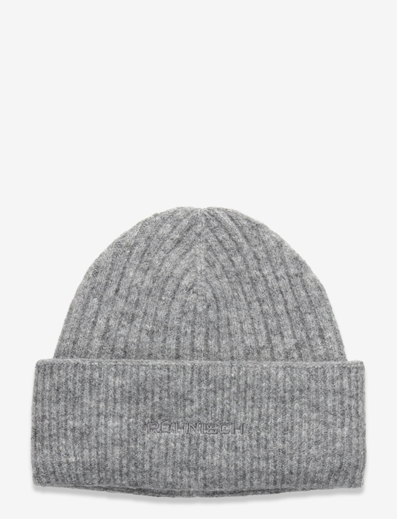 Röhnisch - Rib Beanie - mössor - grey melange - 1
