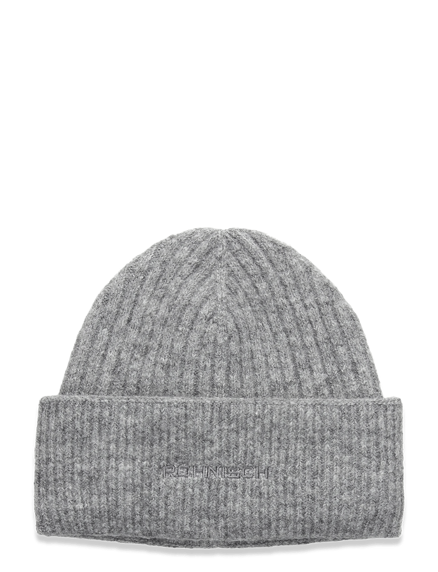 Röhnisch - Rib Beanie - mössor - grey melange - 1