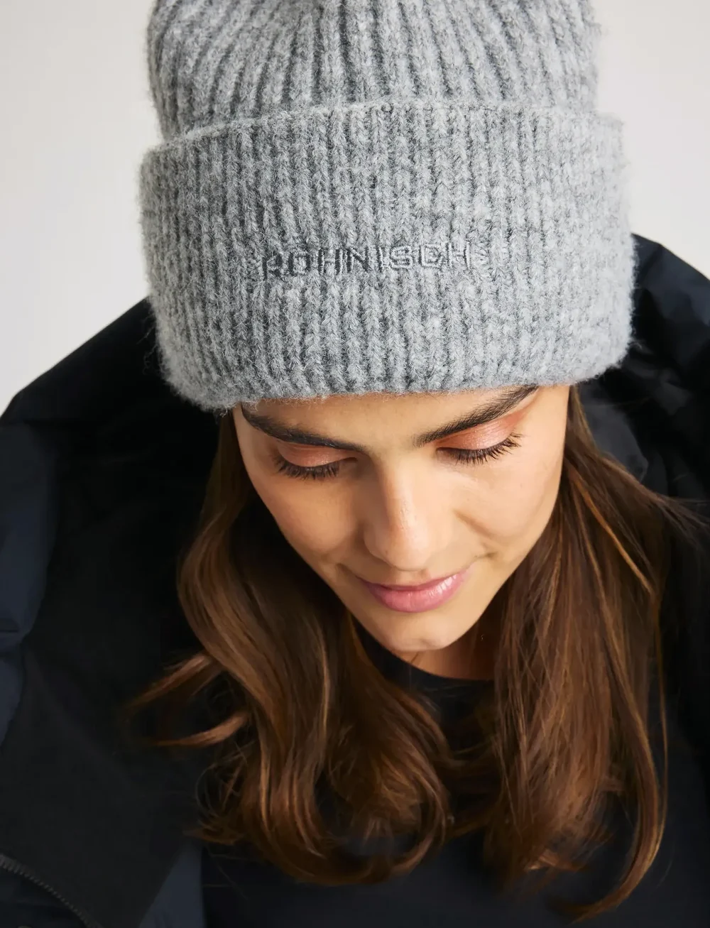 Röhnisch - Rib Beanie - mössor - grey melange - 0