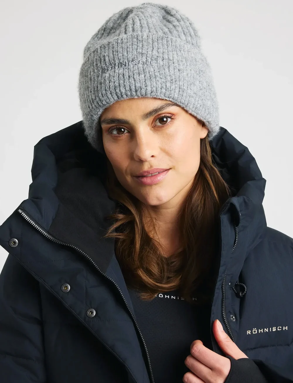 Röhnisch - Rib Beanie - mössor - grey melange - 3