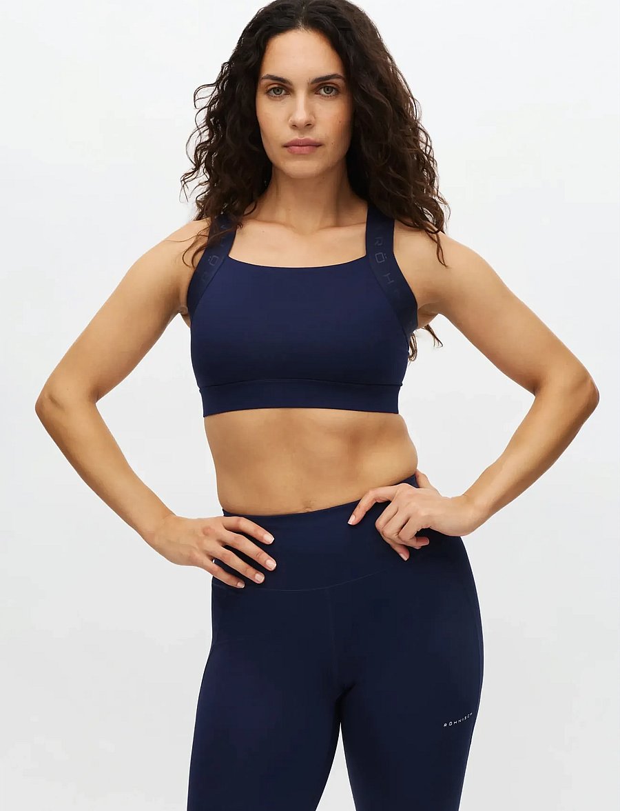 Röhnisch - Kay Sports Bra - hög support - indigo - 0