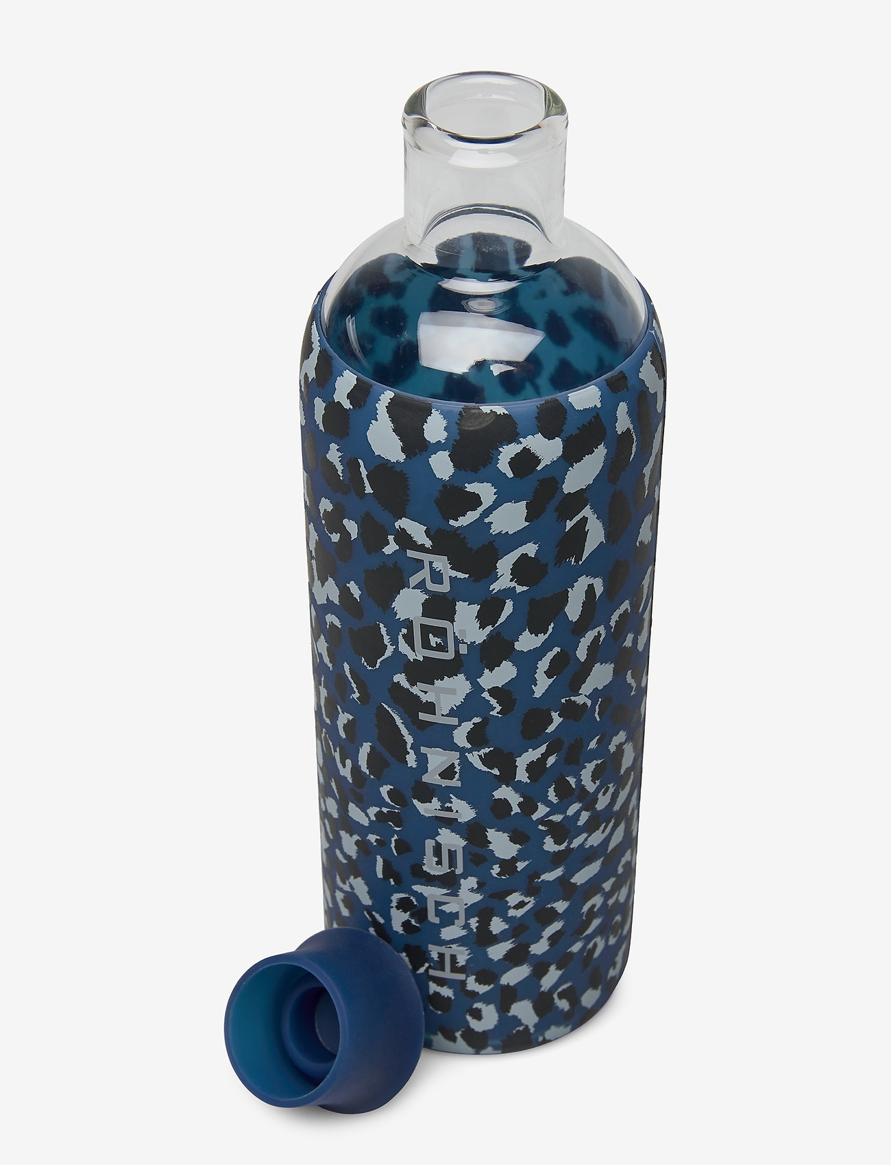 Röhnisch - Glass Water Bottle - dusty blue spot - 1