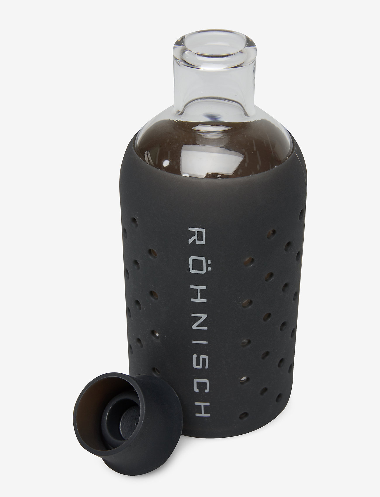 Röhnisch - SMALL GLASS BOTTLE 400 ml - black/silver - 1