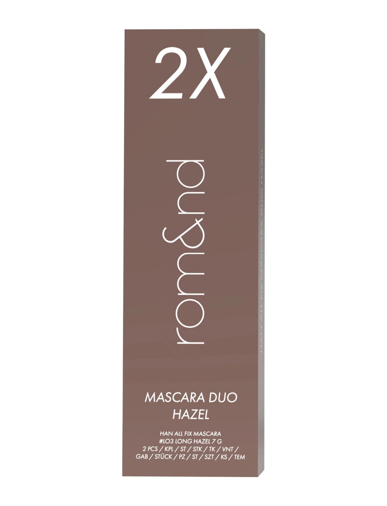 rom&nd rom&nd MASCARA DUO HAZEL - Studentergaver - BROWN / brown