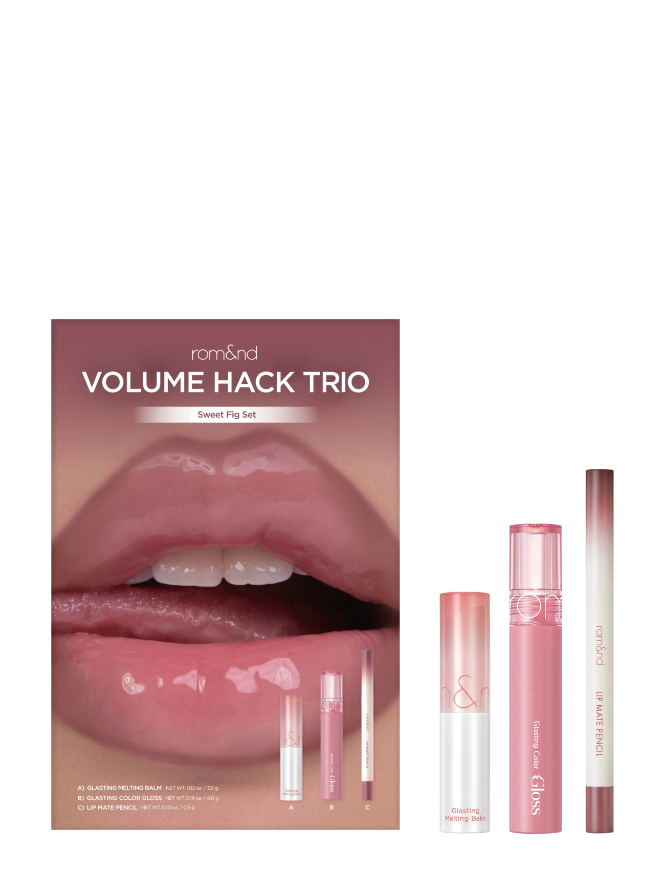 rom&nd rom&nd VOLUME HACK TRIO SWEET FIG SET - Smink - MULTI-COLORED / pink/rose