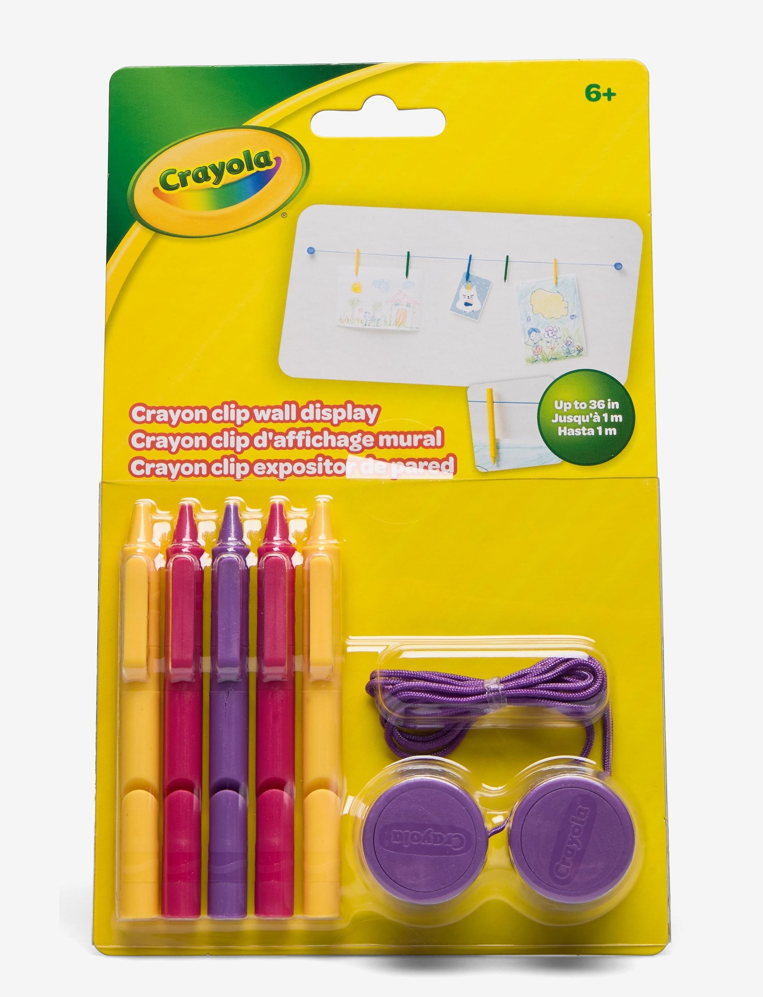 CRAYOLA Crayola Clip Wall Display - Mänguasjad 3-5 aastat - BOLD BLUSH / multi