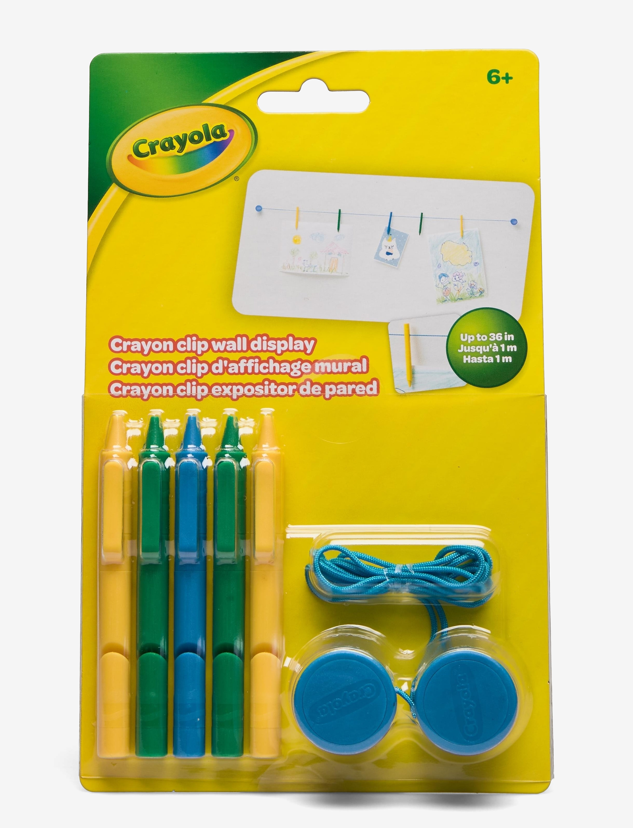 CRAYOLA Crayola Clip Wall Display Patterned - 3X 3X 3CM - Kinder