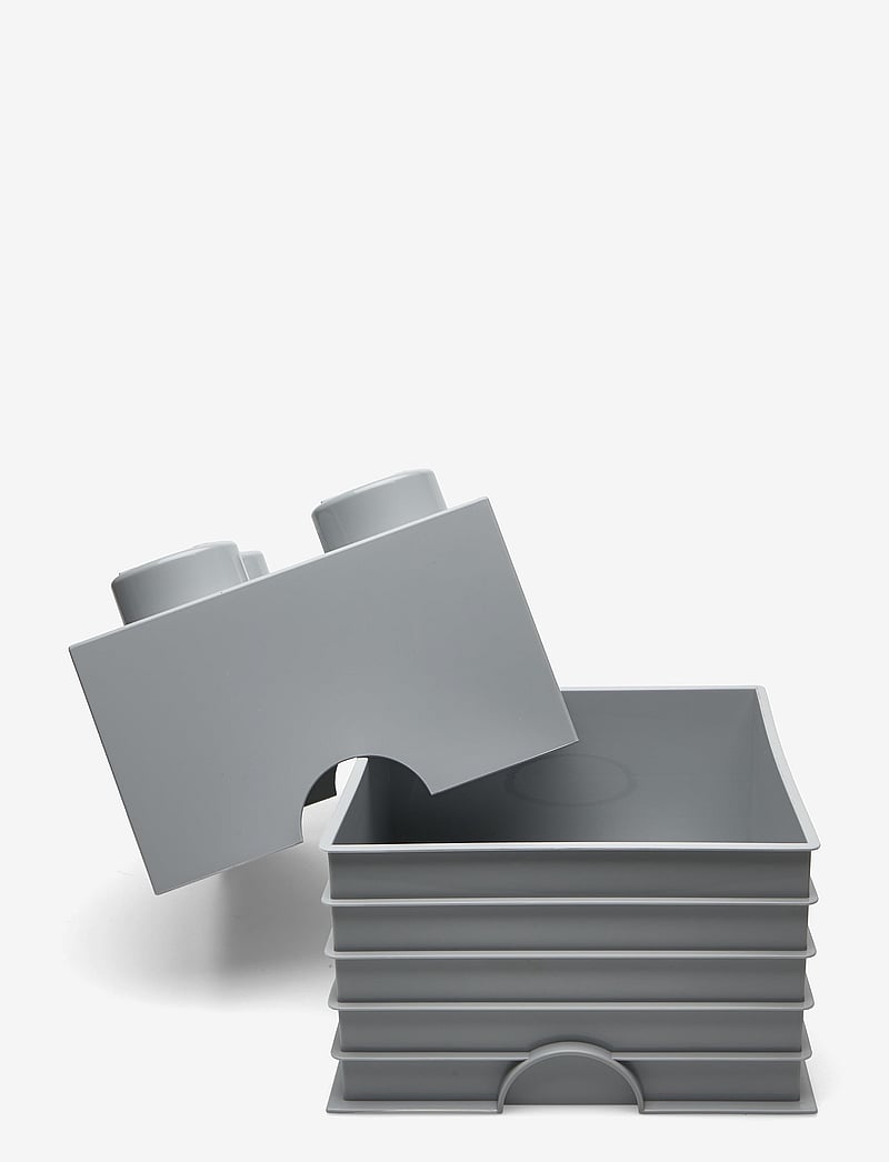 LEGO STORAGE - LEGO STORAGE BRICK 4 - opbevaringskasser - m. stone grey - 2